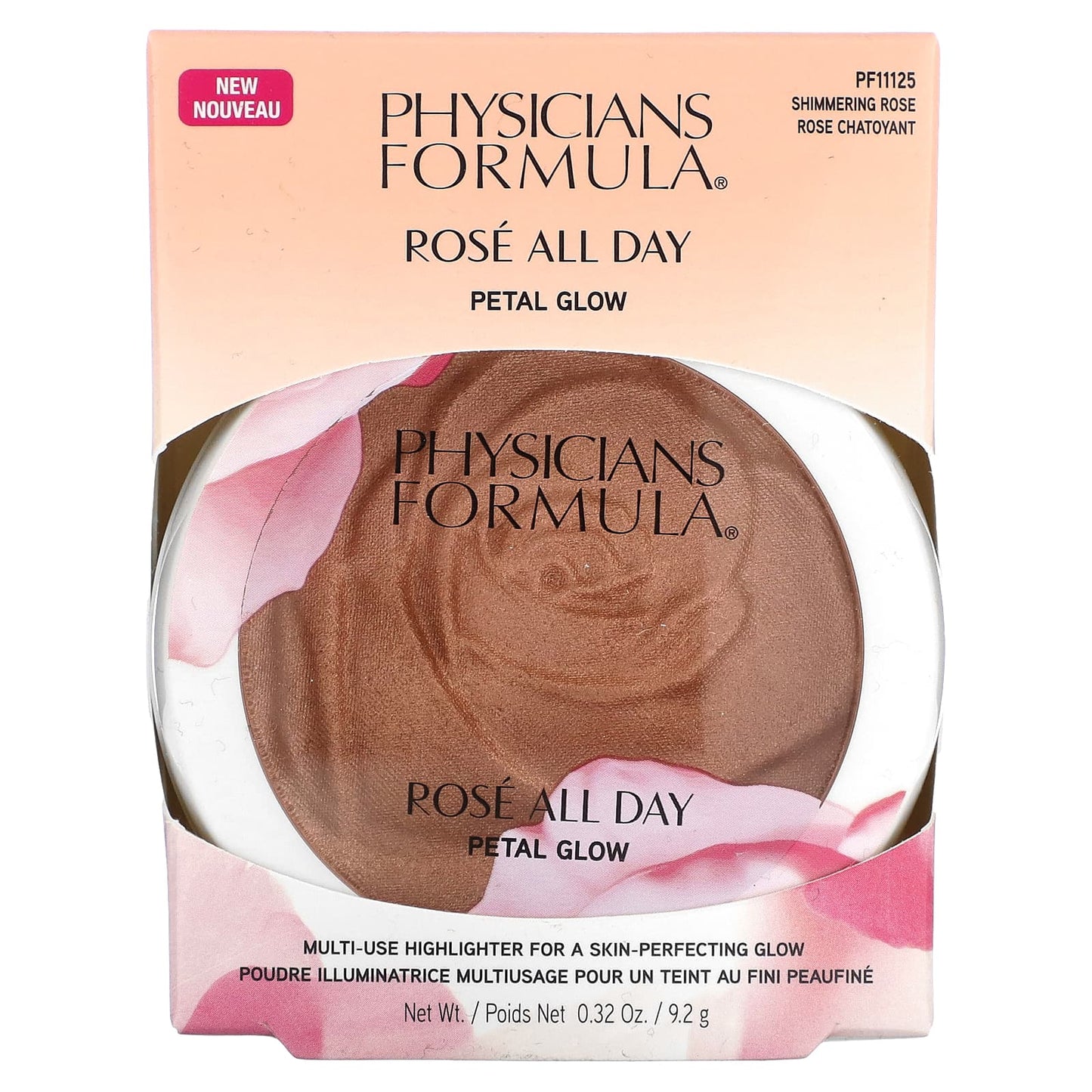 Physicians Formula, Rosé All Day Petal Glow, Multi Use Highlighter, PF11125 Shimmering Rose, 0.32 oz (9.2 g) - Image 2