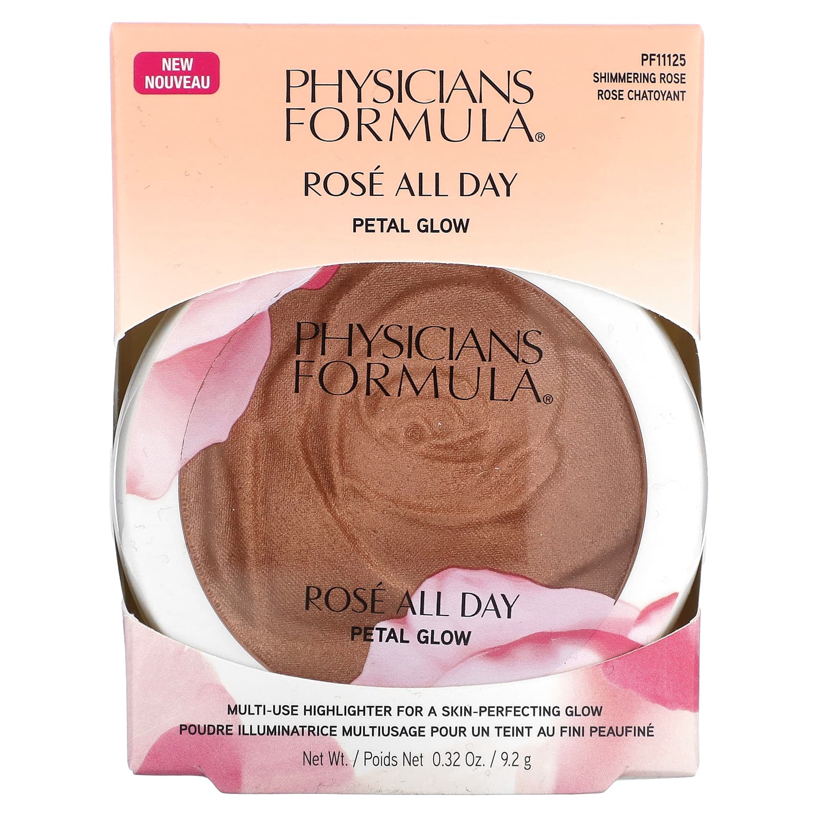Physicians Formula, Rosé All Day Petal Glow, Multi Use Highlighter, PF11125 Shimmering Rose, 0.32 oz (9.2 g) - Image 2
