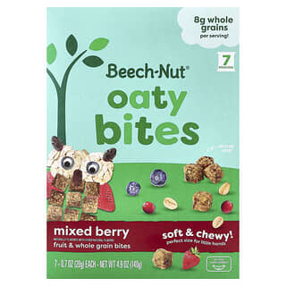 Beech-Nut Oaty Bites for Toddlers, Mixed Berry, 7 Pouches