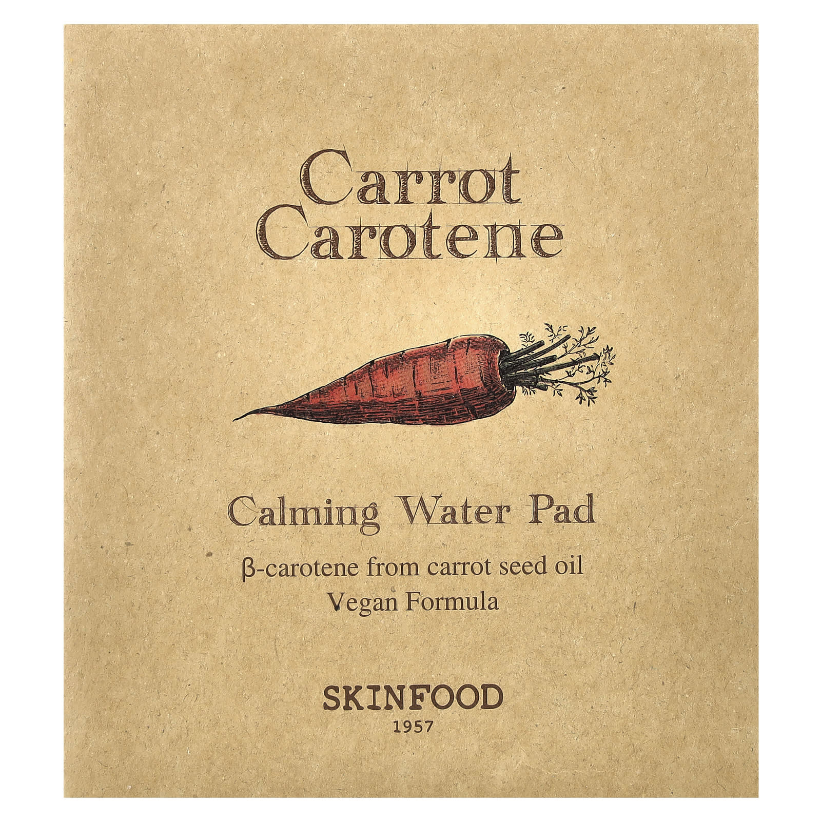 SKINFOOD, Carrot Carotene, Calming Water Pad, 60 Pads - Image 2