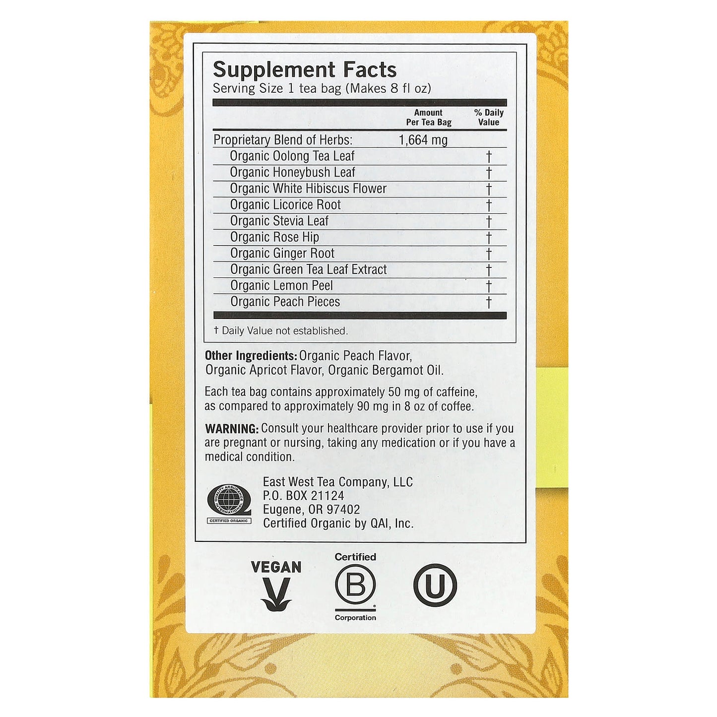 Yogi Tea, Positive Energy™, Bright Peach , 16 Tea Bags, 1.02 oz (29 g) - Image 2