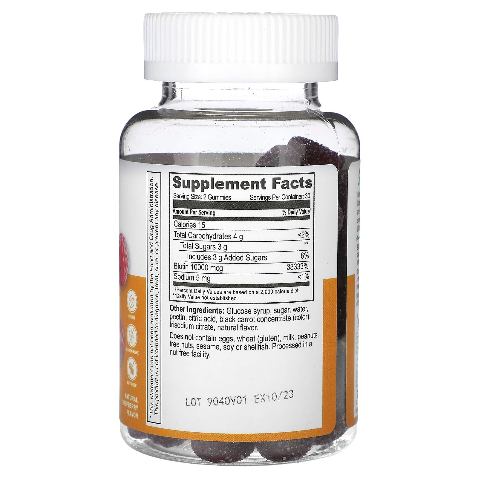 Lifeable, Biotin Gummies, Natural Raspberry, 60 Gummies (5,000 mcg per Gummy) - Image 2