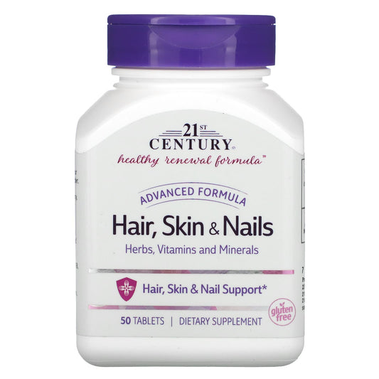 Advanced Formula Hair, Skin & Nails Dietary Supplement - 50 Tablets - Image 1