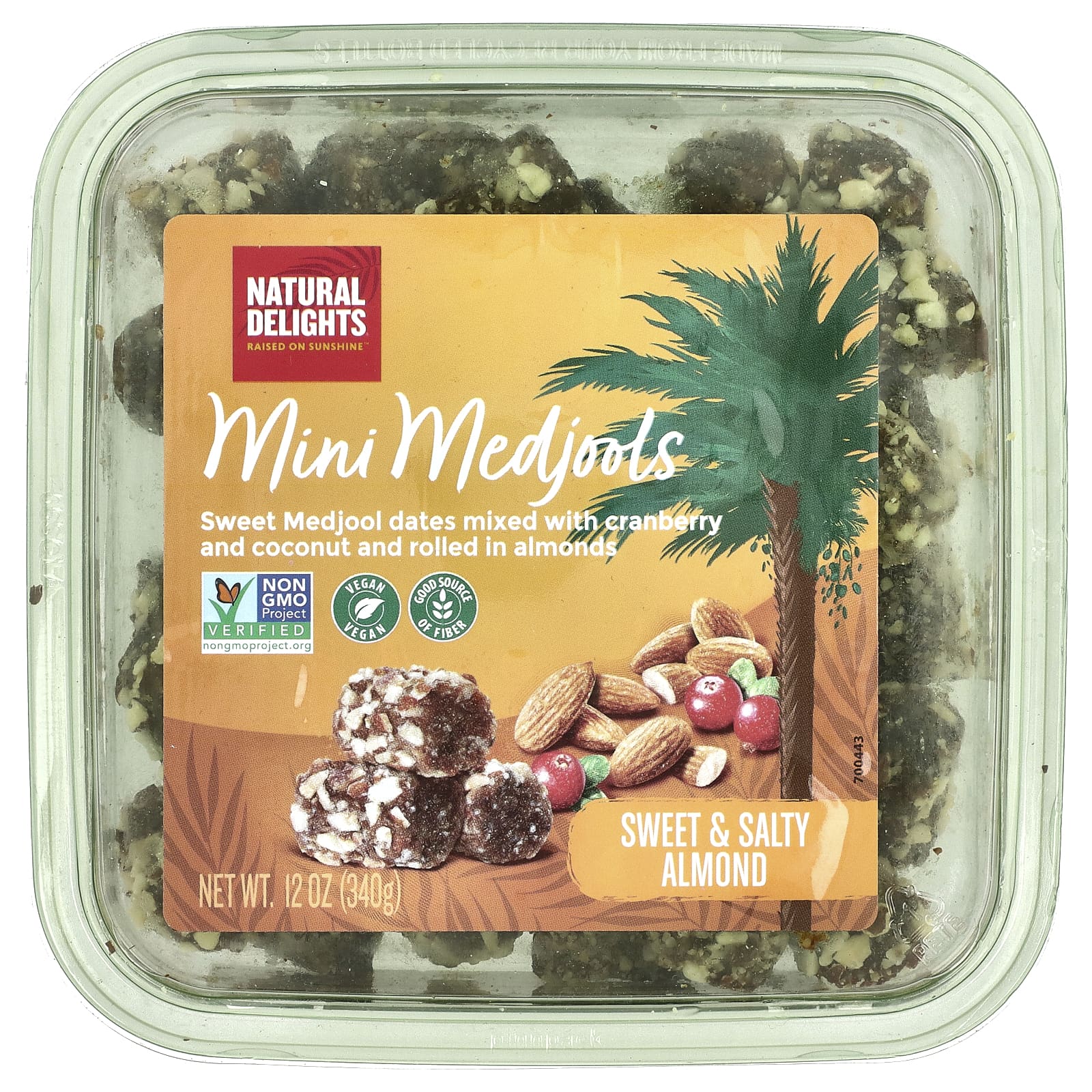 Natural Delights, Mini Medjools, Sweet & Salty Almond, 12 oz (340 g) - Image 1