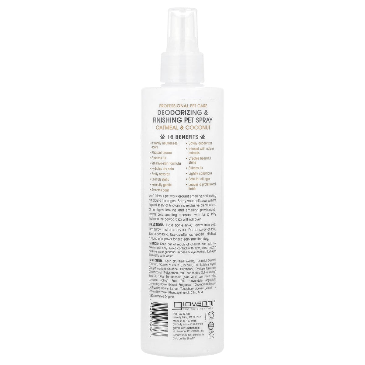 Giovanni Deodorizing Pet Spray for Dogs, Cruelty-Free & Vegan - Image 2