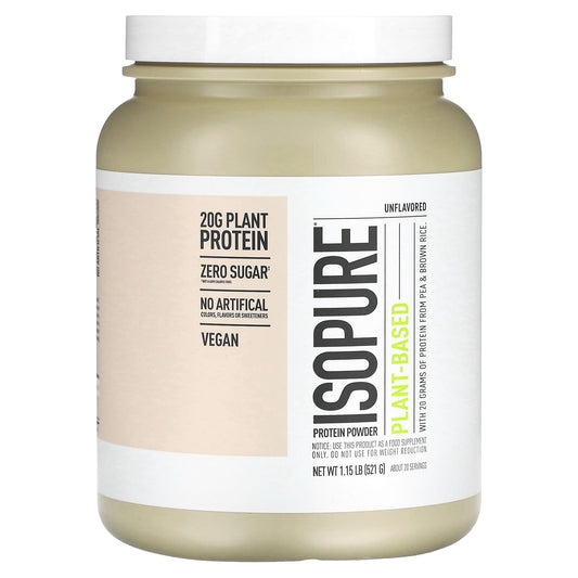 Unflavored Plant-Based Protein Powder | Isopure - 20g Protein Per Serving - Image 1