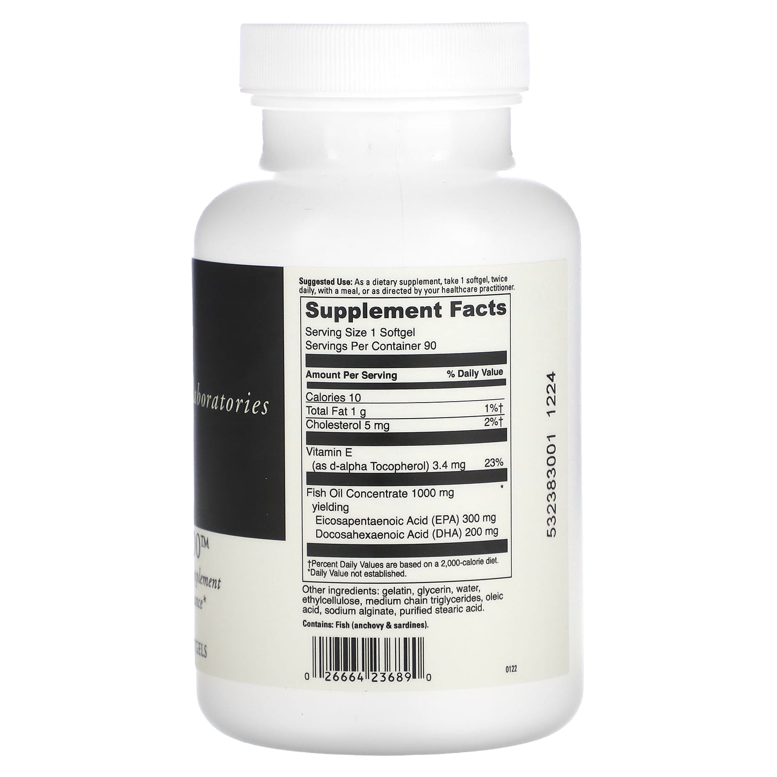DaVinci Laboratories, Omega-3 1000, 90 Enteric Coated Softgels