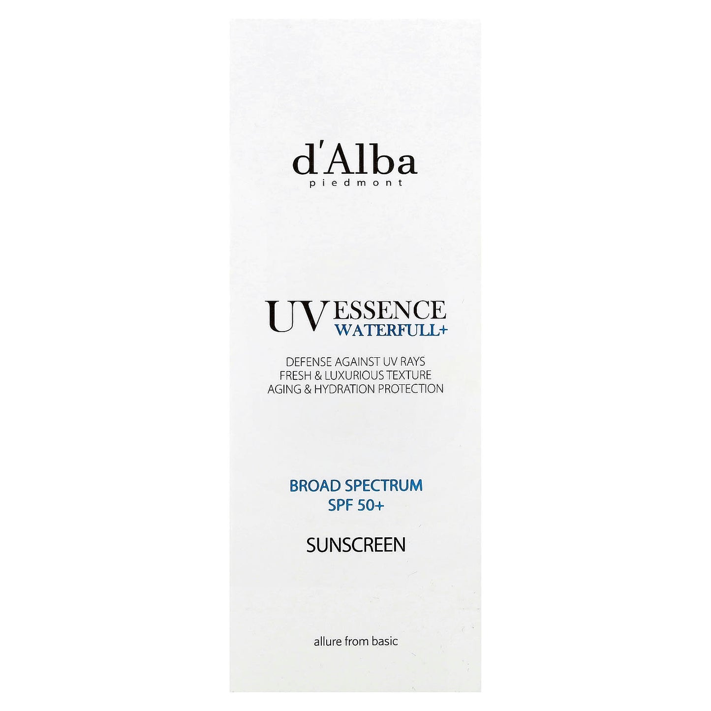d'Alba Vegan SPF 50+ Sunscreen Waterfull Essence, 1.69 fl oz - Image 2