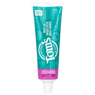 Natural Whitening Toothpaste by Tom's of Maine, Fluoride Free, 4.5 oz