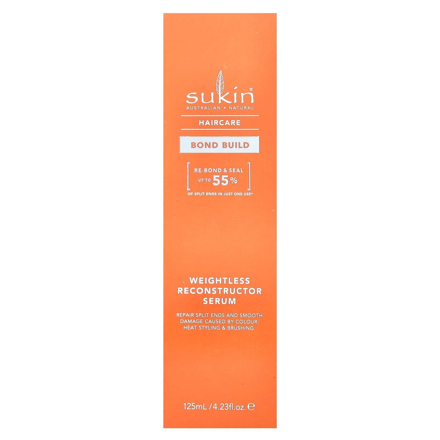 Sukin, Haircare, Bond Build, Weightless Reconstructor Serum, 4.23 fl oz (125 ml) - Image 2