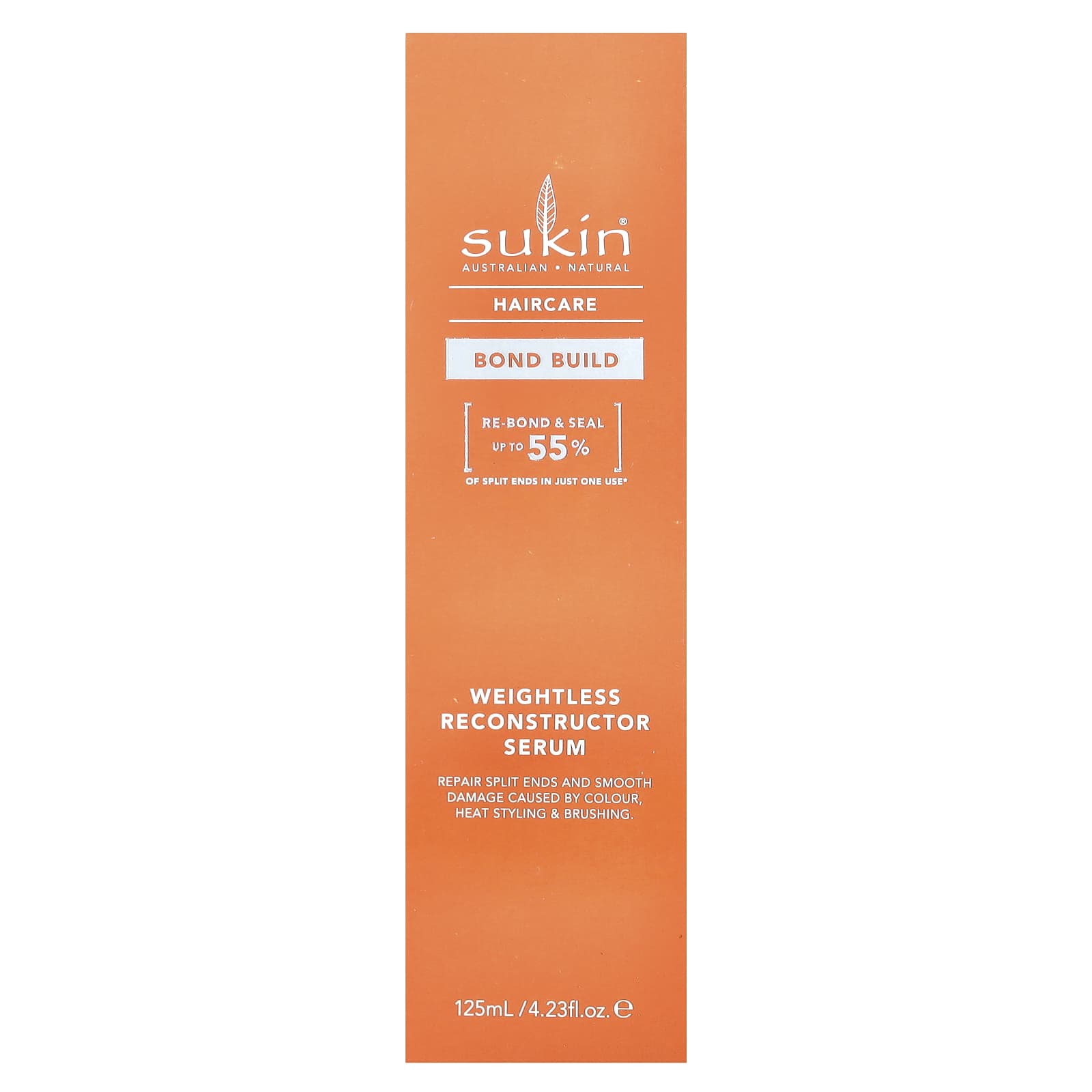 Sukin, Haircare, Bond Build, Weightless Reconstructor Serum, 4.23 fl oz (125 ml) - Image 2