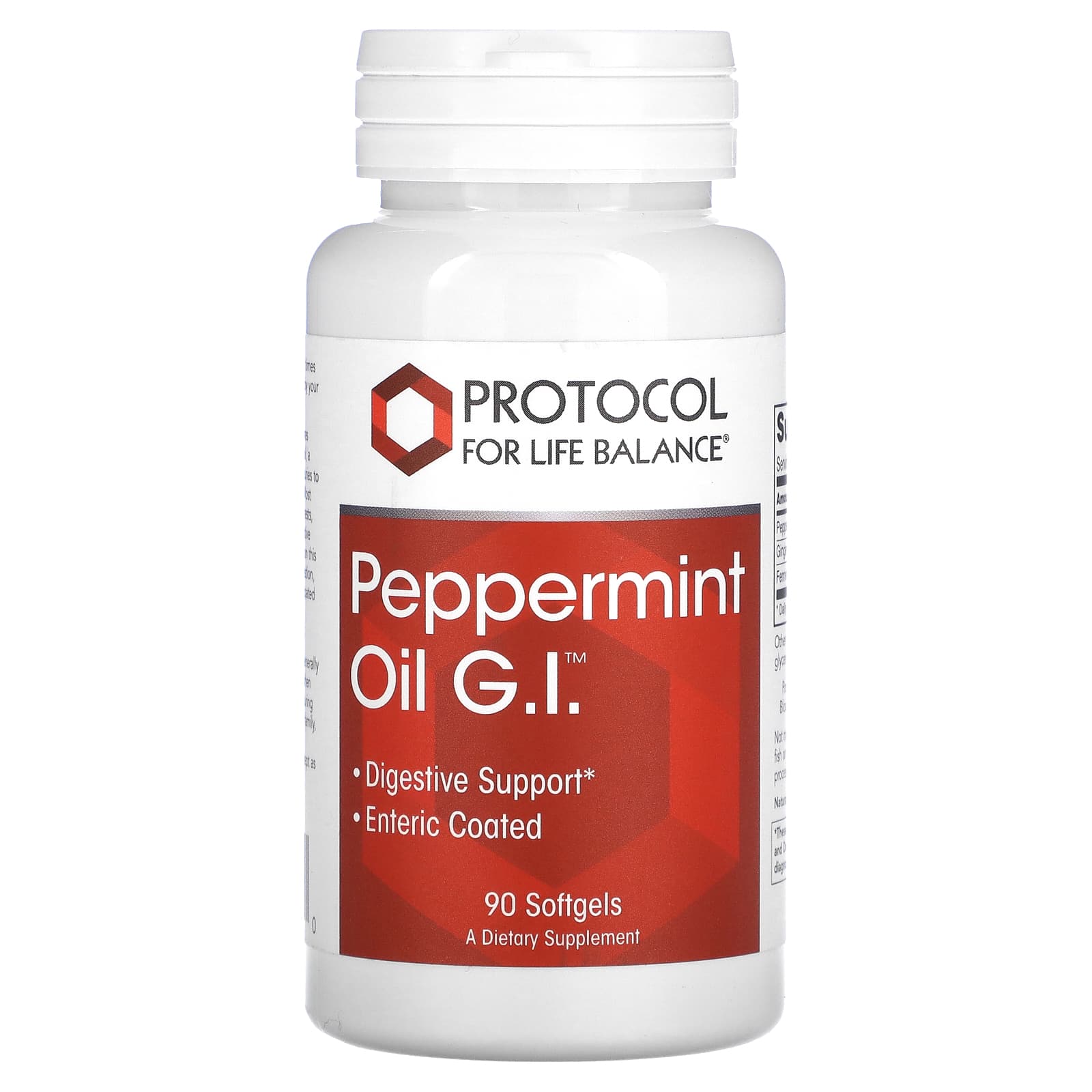 Protocol for Life Balance, Peppermint Oil G.I., 90 Softgels - Image 1