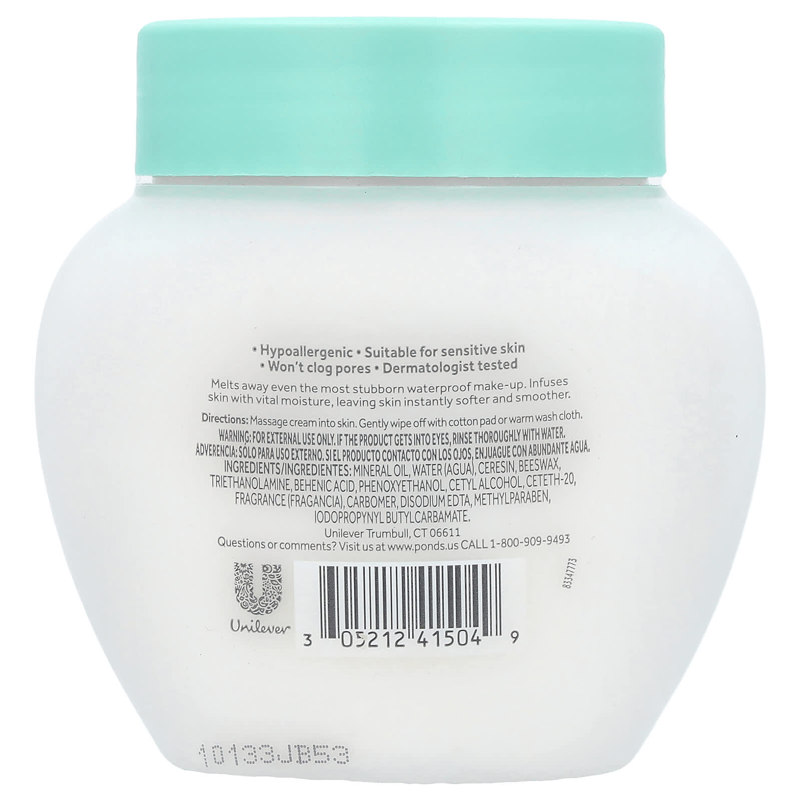 Pond's, Cold Cream, Make-Up Remover, 9.5 oz (269 g) - Image 2