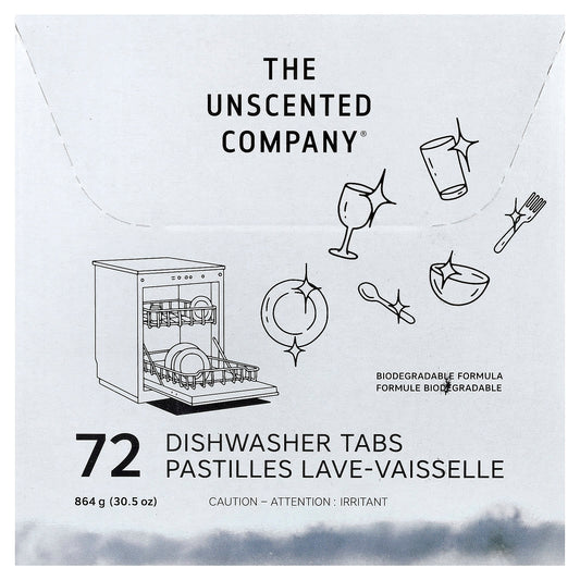 The Unscented Company, Dishwasher Tabs, 72 Tabs, 30.5 oz (864 g) - Image 1