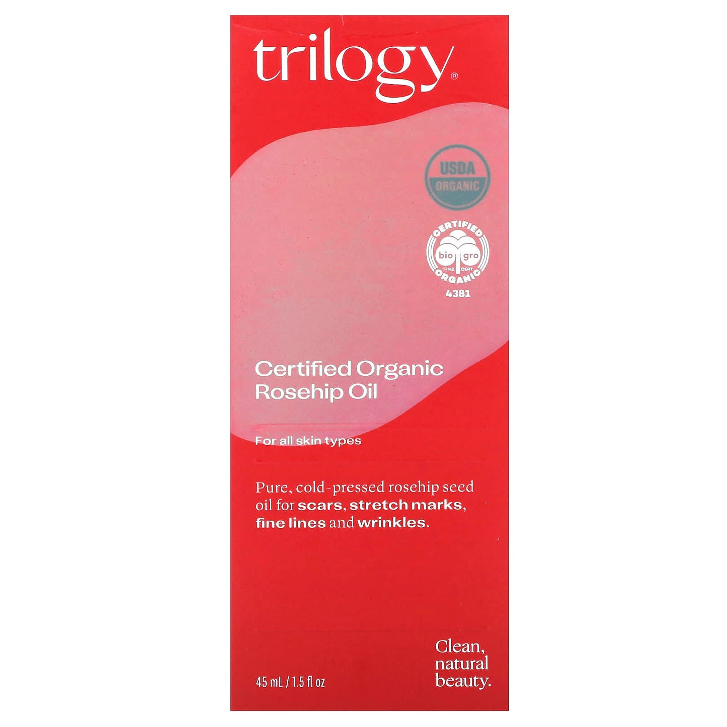 Trilogy, Certified Organic Rosehip Oil, 1.5 fl oz (45 ml) - Image 2
