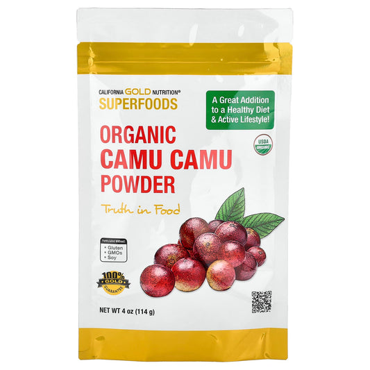 California Gold Camu Camu Powder - USDA Organic, 4 oz (114g) - Image 1