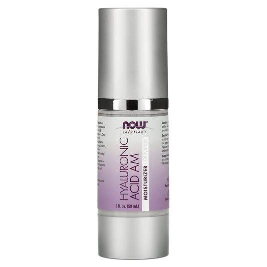 NOW Foods, Solutions, Hyaluronic Acid AM Moisturizer, 2 fl oz (59 ml) - Image 1