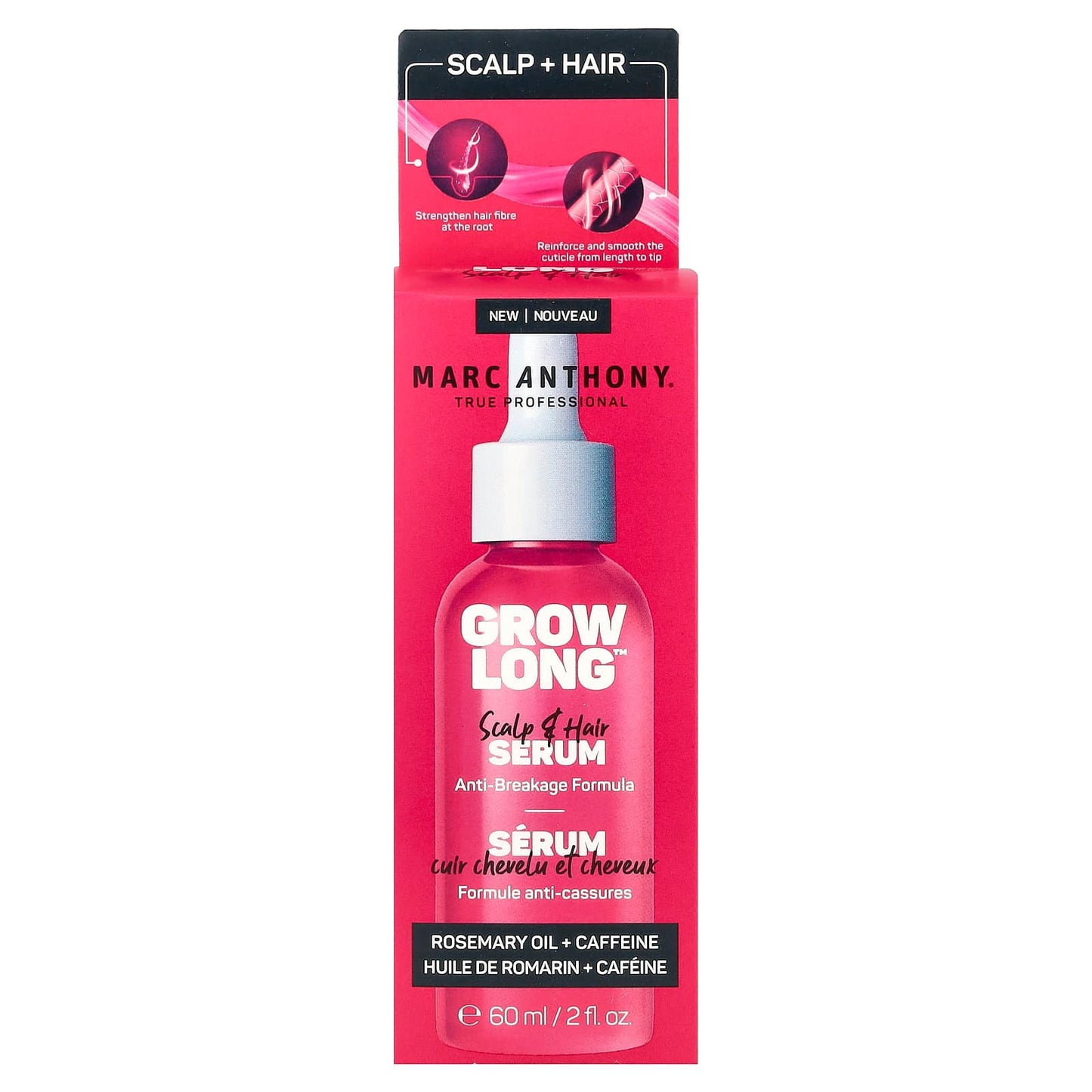 Marc Anthony, Grow Long™, Scalp & Hair Serum, Anti-Breakage Formula , 2 fl oz (60 ml) - Image 2