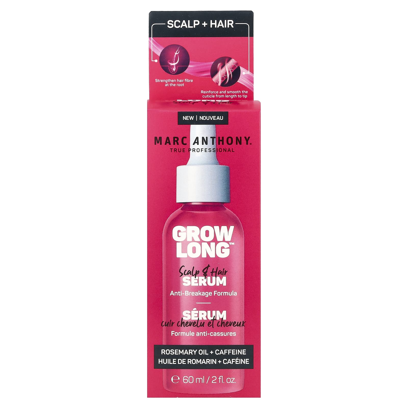 Marc Anthony, Grow Long™, Scalp & Hair Serum, Anti-Breakage Formula , 2 fl oz (60 ml) - Image 2