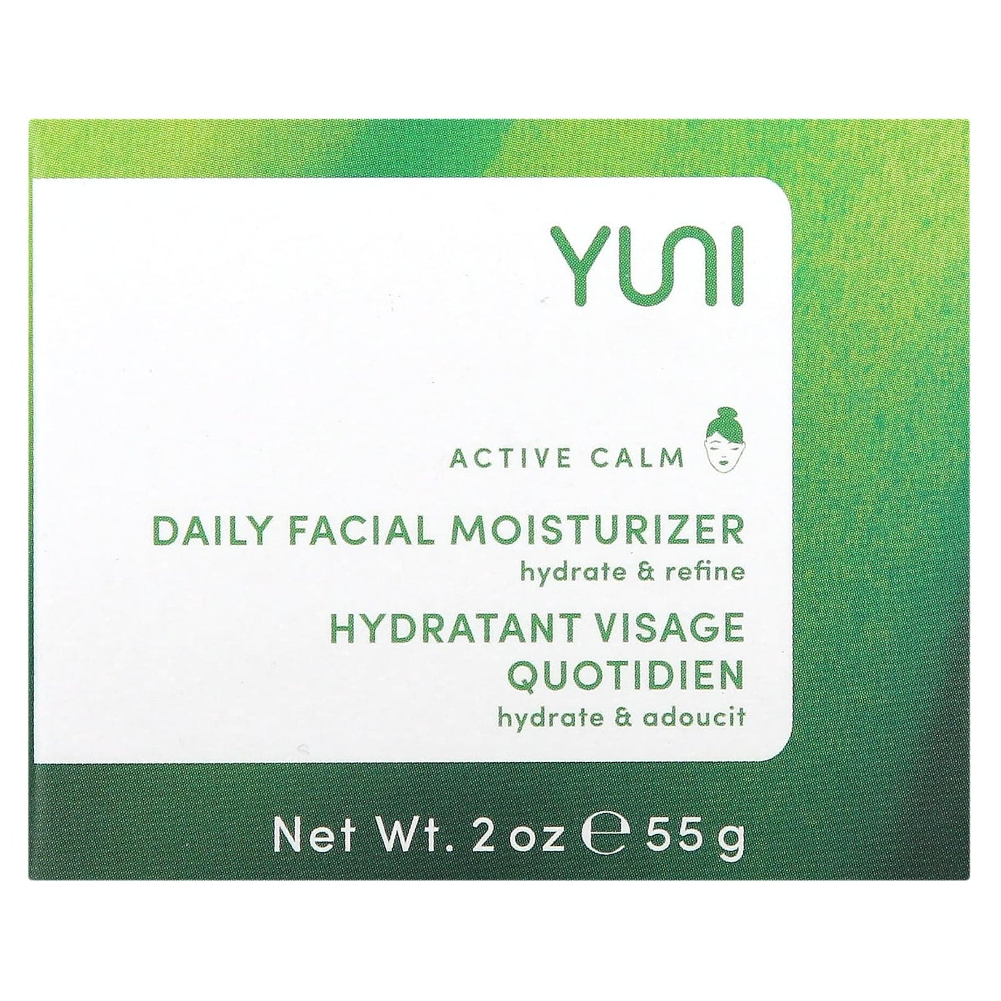 Yuni Beauty, Active Calm, Daily Facial Moisturizer, 2 oz (55 g) - Image 2