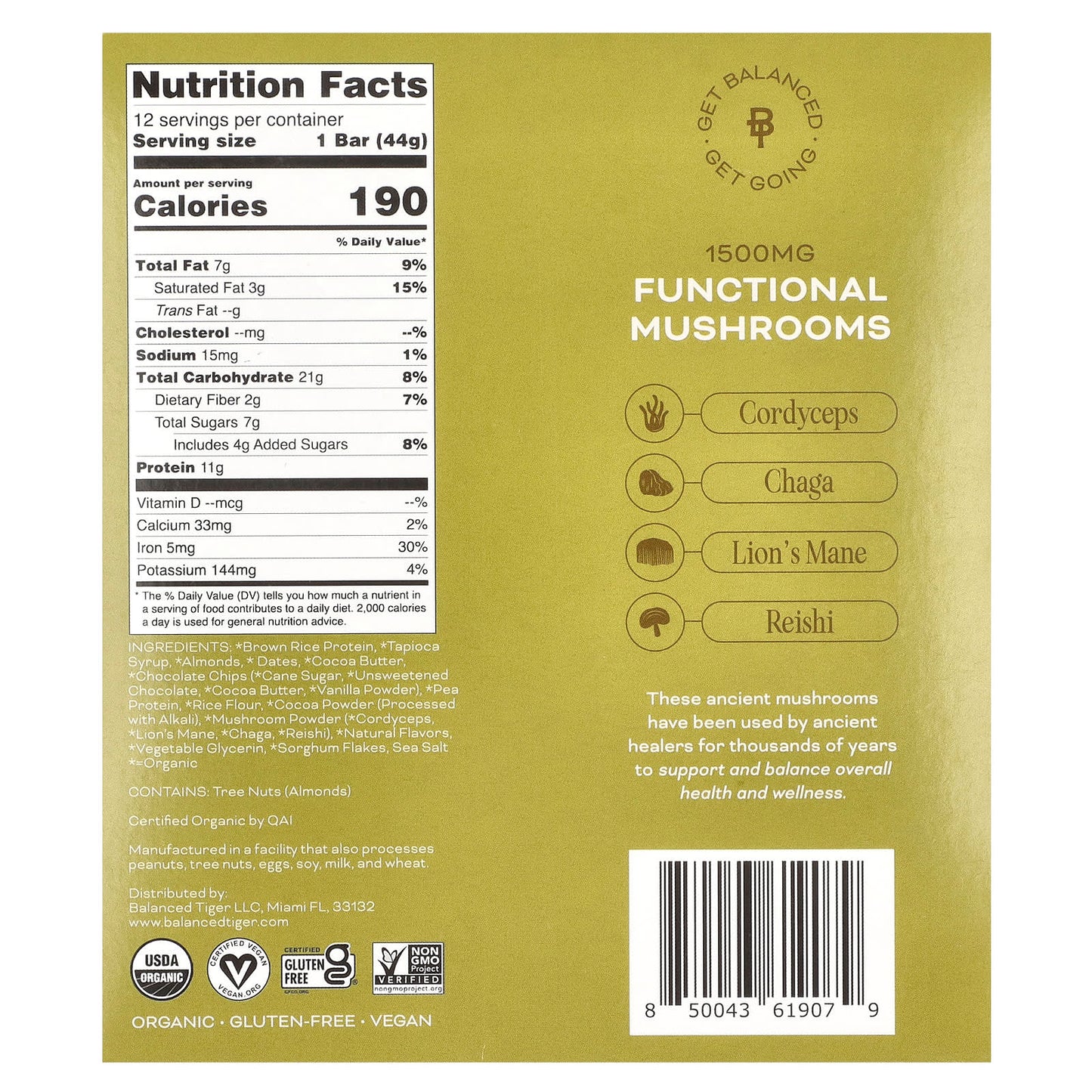 Boost Energy & Wellness with Balanced Tiger Organic Protein Bars - Image 2
