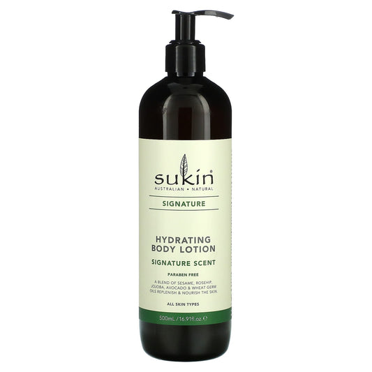 Sukin, Signature, Hydrating Body Lotion, 16.9 fl oz (500 ml) - Image 1
