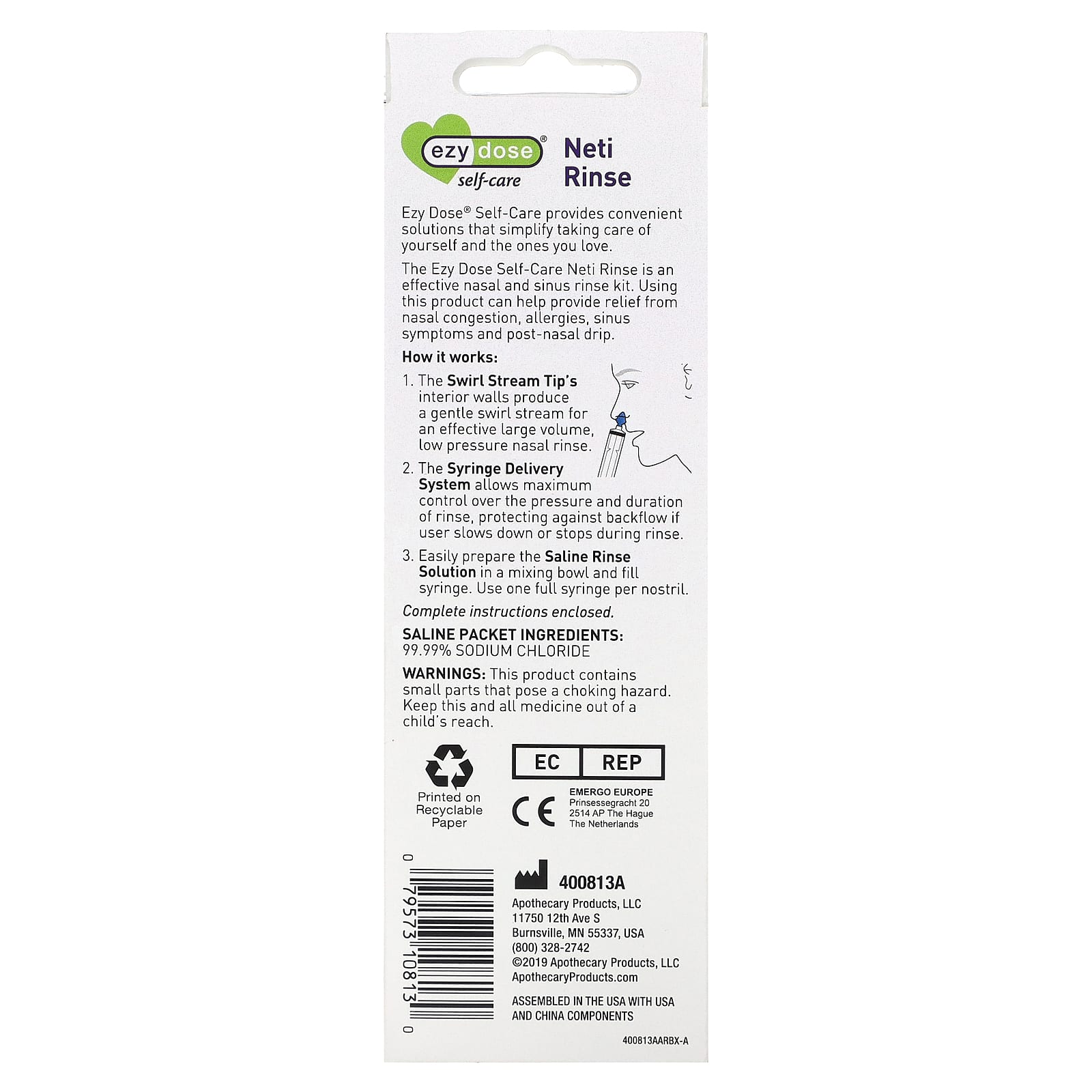 Nasal Sinus Rinse Kit for Relieving Congestion & Allergies by Ezy Dose - Image 2