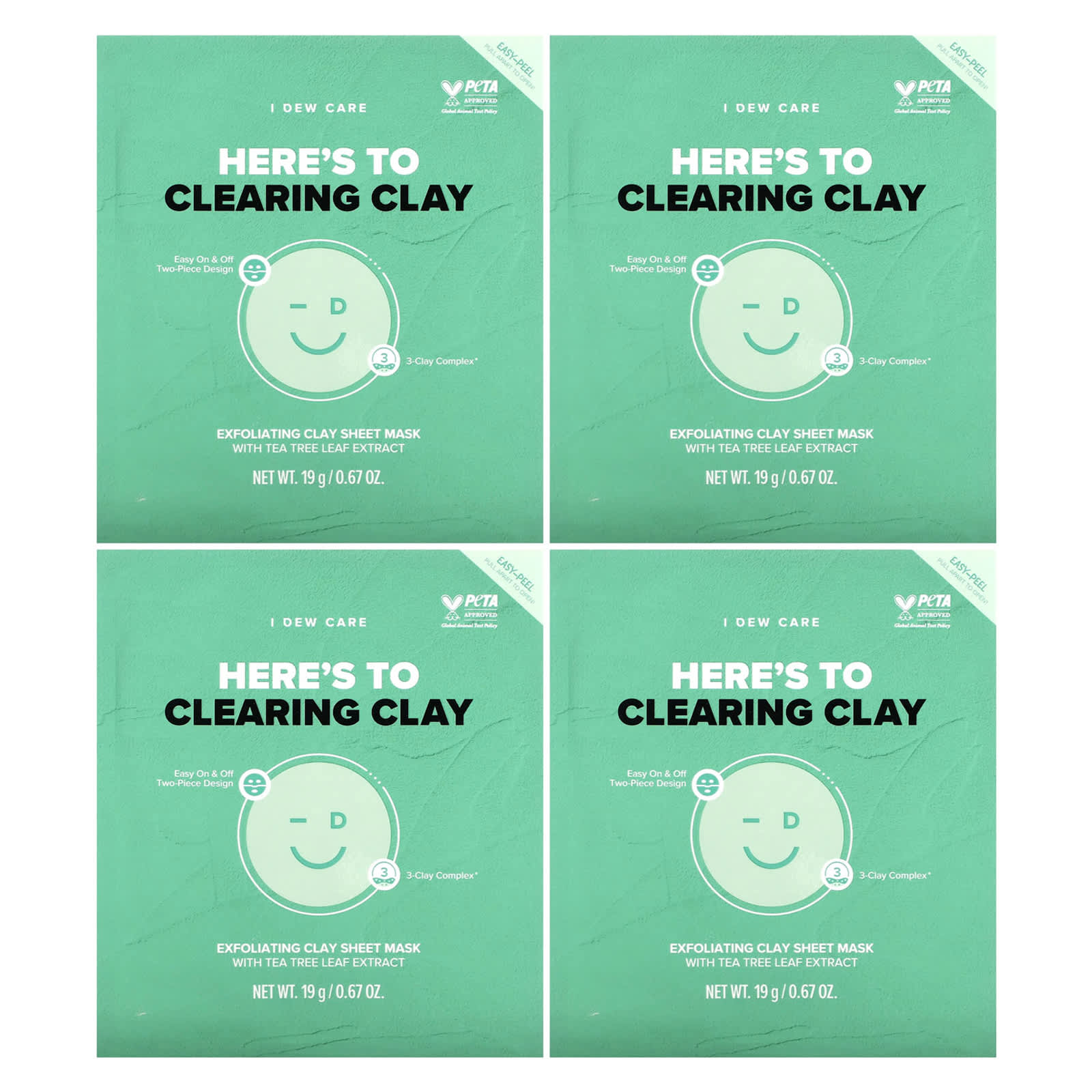 Clear Skin Guaranteed: I Dew Care 3-Clay Exfoliating Mask - Image 1
