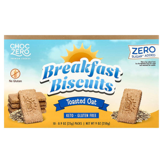 Low Sugar Keto Breakfast Cookies - Toasted Oat - ChocZero - Image 1