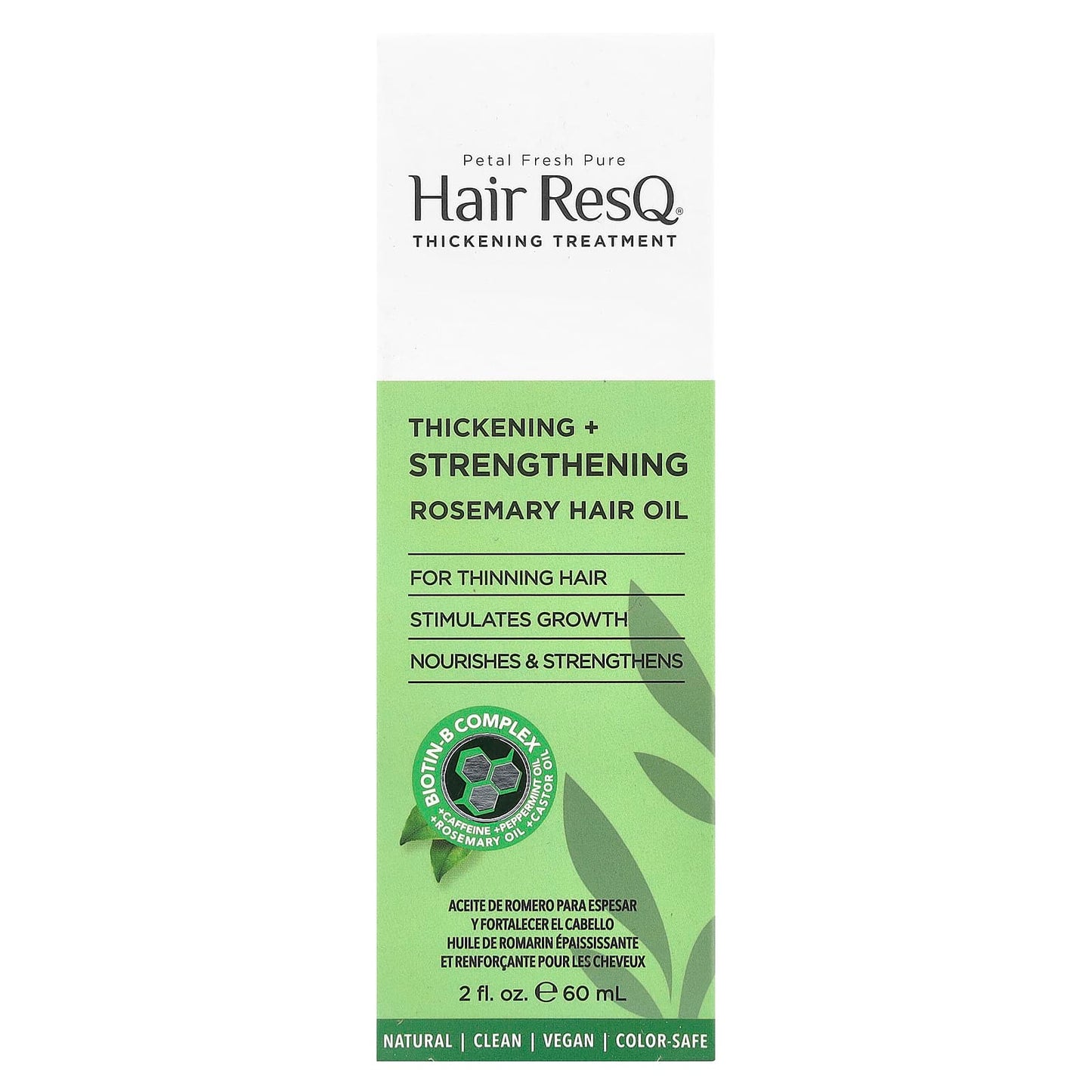 Petal Fresh, Hair ResQ®, Rosemary Hair Oil, Thickening + Strengthening, 2 fl oz (60 ml) - Image 2