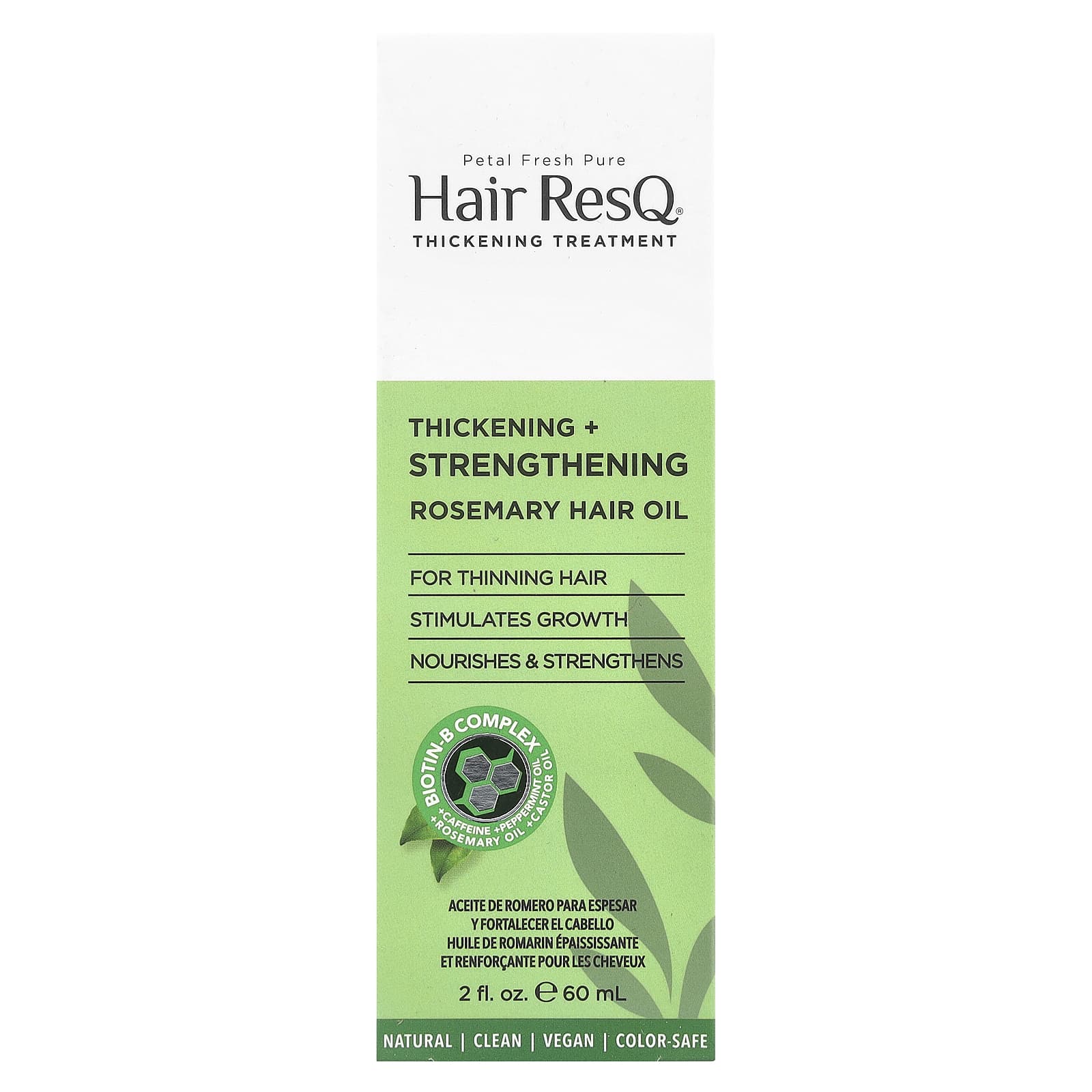 Petal Fresh, Hair ResQ®, Rosemary Hair Oil, Thickening + Strengthening, 2 fl oz (60 ml) - Image 2