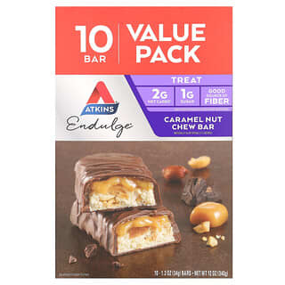Low Carb Caramel Nut Chew Bars by Atkins - Indulge in Guilt-Free Snacking