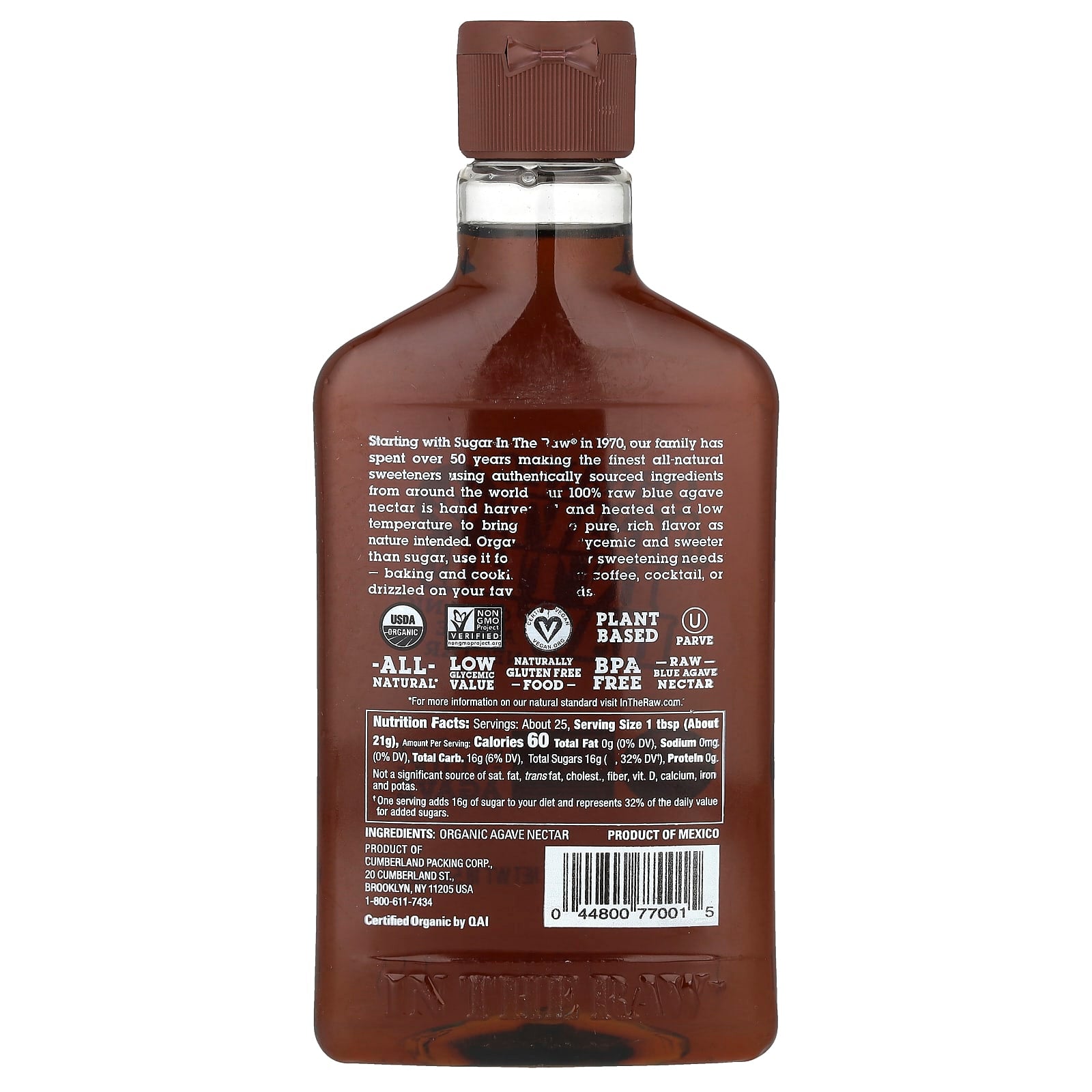 Raw Organic Agave Nectar - Low Glycemic, Vegan & Kosher - Image 2