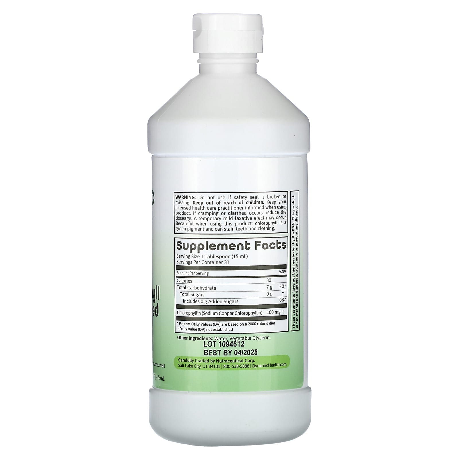 Boost Energy & Vitality with Dynamic Health Chlorophyll Unflavored Juice Concentrate - Image 2