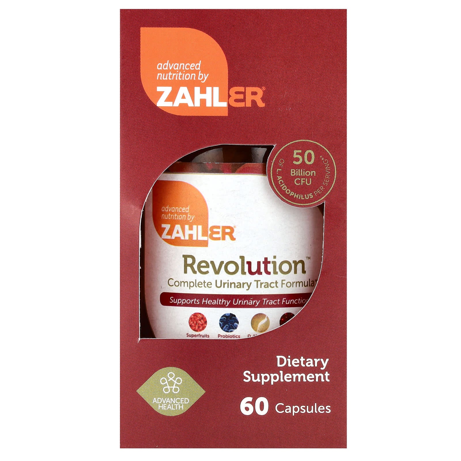 Zahler, Revolution, Complete Urinary Tract Formula, 60 Capsules - Image 1
