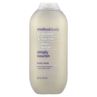 Method Simply Nourish Body Wash, 18 fl oz, Paraben-Free