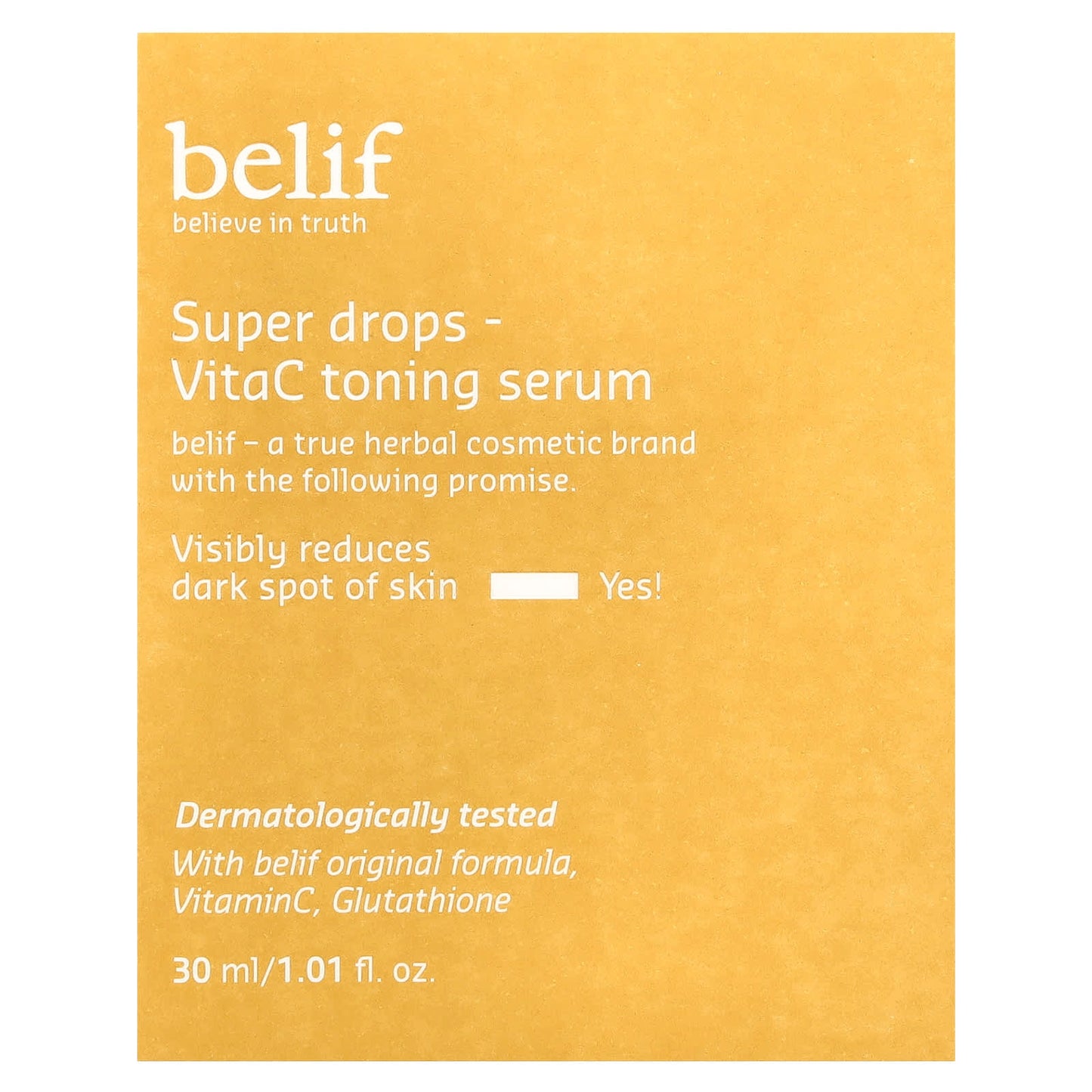 Belif Super Drops VitaC Toning Serum for Dark Spots & Uneven Skin Tone - Image 2
