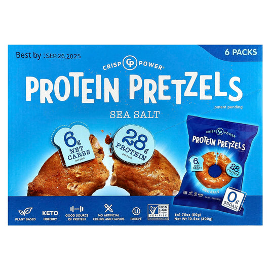 Crunchy Plant-Based Protein Pretzels - Perfect Keto Snack - Image 1