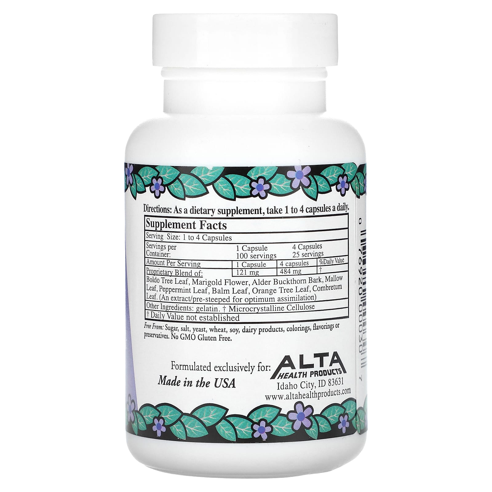 Natural Digestive Aid by Alta Health - 100 Capsules for Gut Health - Image 2