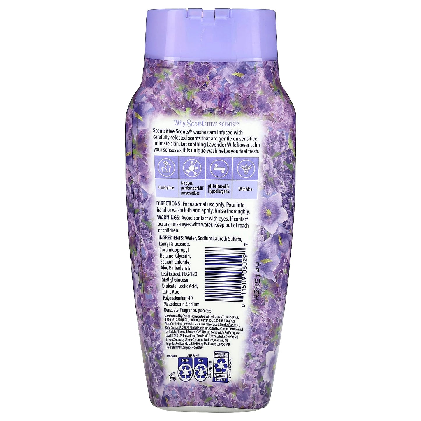 Vagisil, Scentsitive Scents, Daily Intimate Wash, Lavender Wildflower, 12 fl oz (354 ml) - Image 2