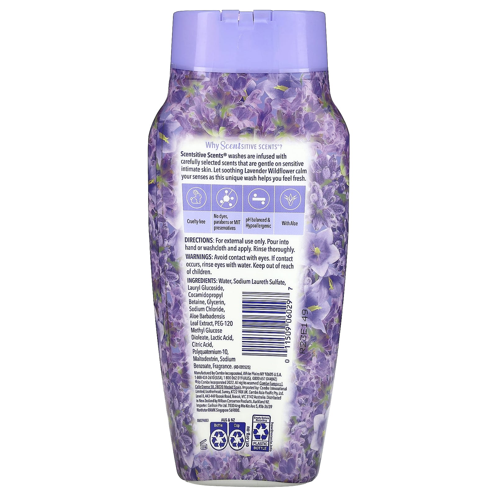 Vagisil, Scentsitive Scents, Daily Intimate Wash, Lavender Wildflower, 12 fl oz (354 ml) - Image 2