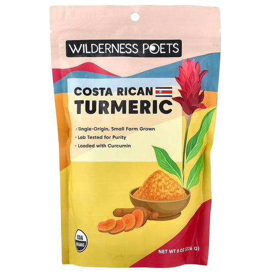 Wilderness Poets, Organic Costa Rican Turmeric, 8 oz (226 g) - Image 1