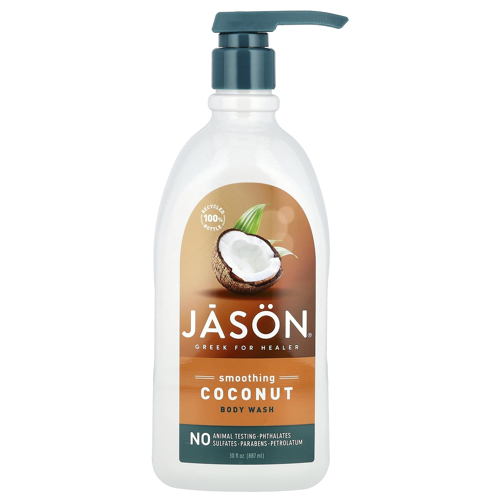 Coconut Body Wash for Smooth Skin by Jason Natural, 30 fl oz - Image 1