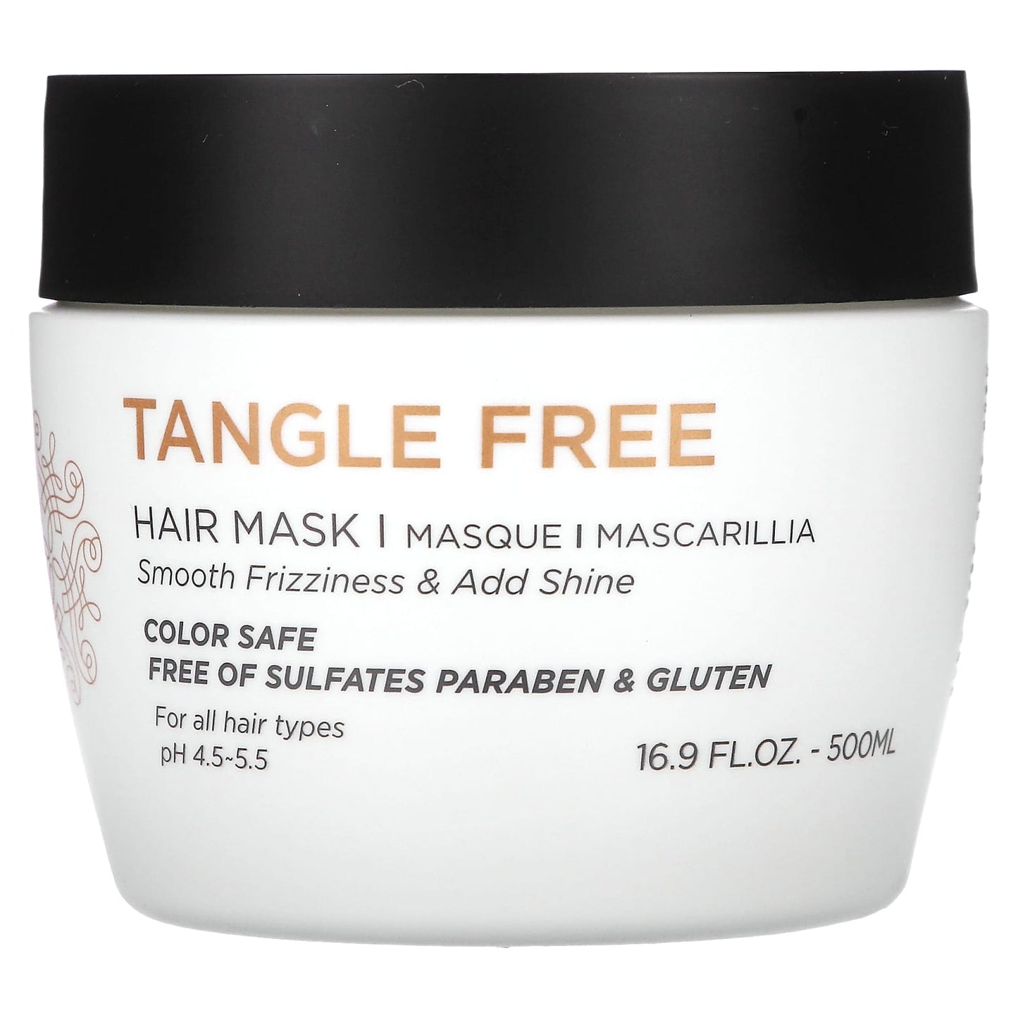 Luseta Beauty, Tangle Free, Hair Mask, For All Hair Types, 16.9 fl oz (500 ml) - Image 1
