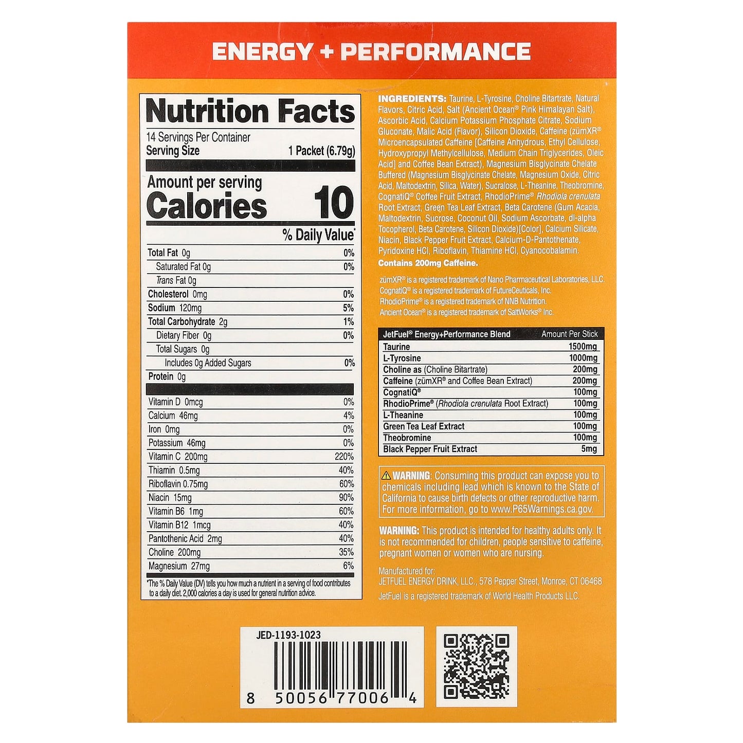 Peach Mango JetFuel Energy Sticks for Performance & Focus - Image 2