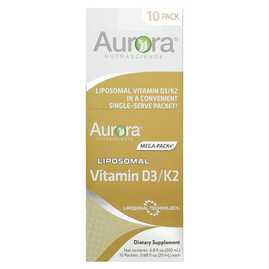 Boost Your Vitamin D3 & K2 Levels with Aurora Nutrascience's Liposomal Formula - Image 1