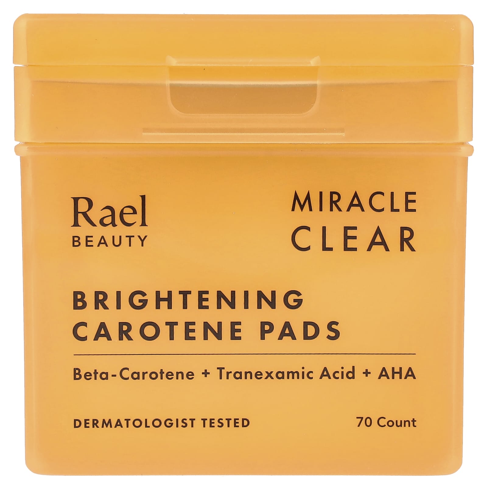 Rael, Beauty, Miracle Clear, Brightening Carotene Pads, 70 Count - Image 1