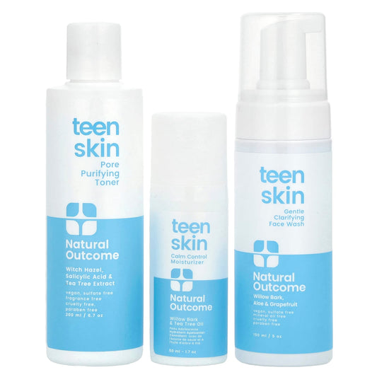 Natural Outcome, Teen Skin, Everyday Face Kit, 3 Piece Kit - Image 1