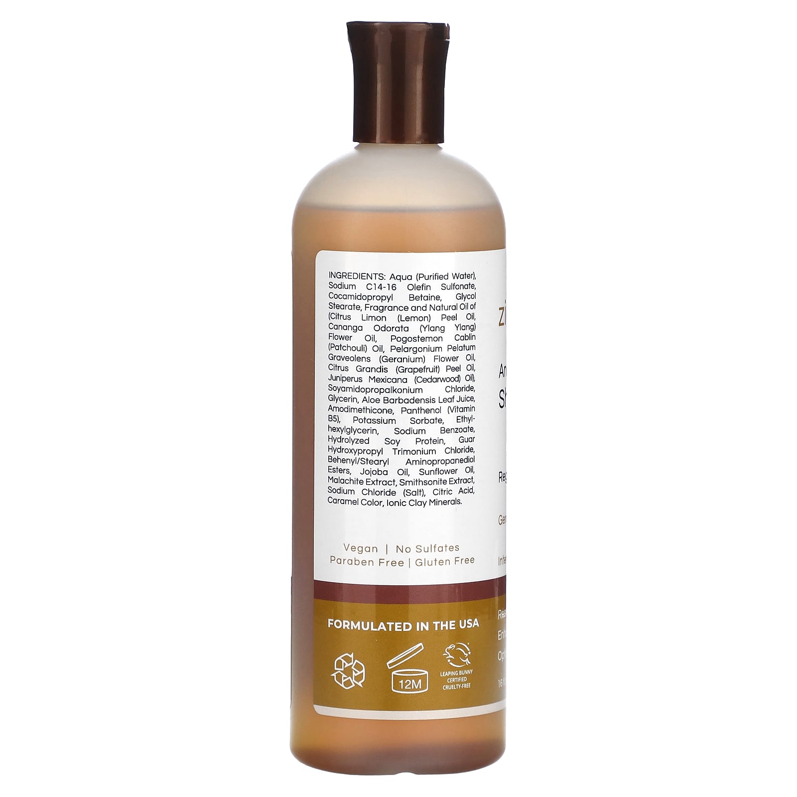 Zion Health, Ancient Minerals Shampoo, Geranium Rose, 16 fl oz (473 ml) - Image 2
