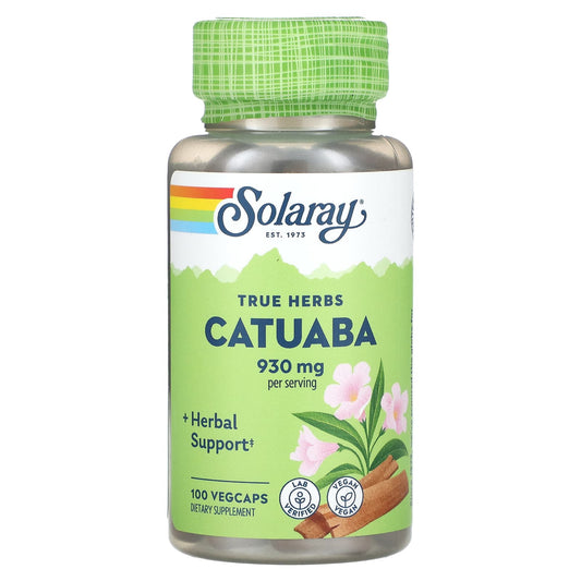 Solaray, True Herbs, Catuaba, 100 VegCaps (465 mg per Capsule) - Image 1